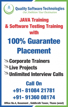 Quality Software Technologies - Software Testing, JAVA, Python, Machine Learning Training & Placement